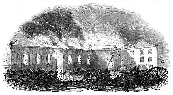 Great fire at the New-Cross Railway Station, on Monday last, October, 1844