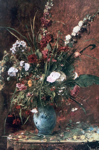 Great Flower Still Life, 1881. Artist: Mihaly Munkacsy