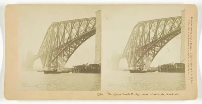 Framed Print : The Great Forth Bridge, Near Edinburgh, Scotland, 1891. Creator: BW Kilburn Framed Print : The Great Forth Bridge, Near Edinburgh, Scotland, 1891. Creator: BW Kilburn