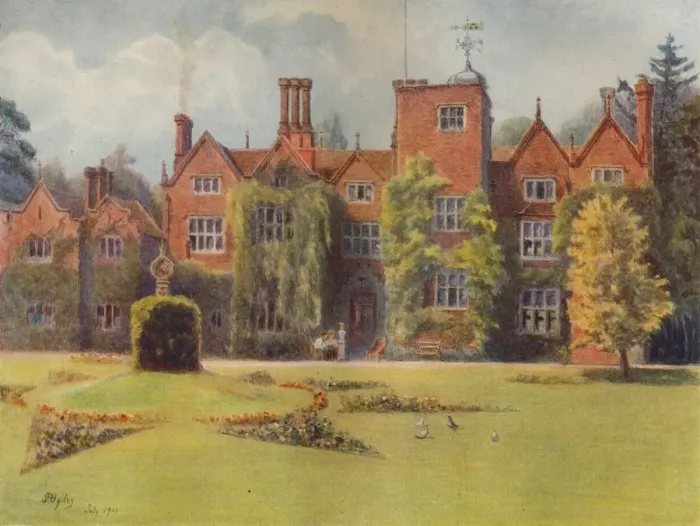 Framed Print : Great Fosters, 1911, (1914). Artist: Jamess Ogilvy Framed Print : Great Fosters, 1911, (1914). Artist: Jamess Ogilvy