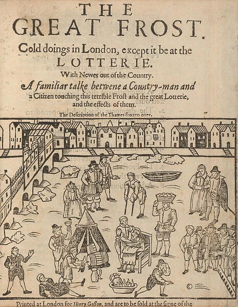 The great frost in London, 1608. Artist: Anonymous