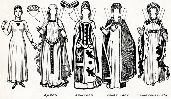 Framed Print : The Great Gallery of British Costume: Dress Worn In Edward The Thirds Reign, c1934 Framed Print : The Great Gallery of British Costume: Dress Worn In Edward The Thirds Reign, c1934