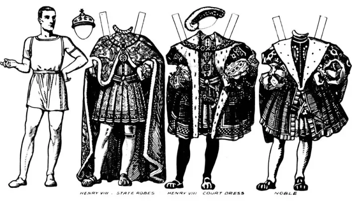 Framed Print : The Great Gallery of British Costume: Dress Worn in Henry The Eighths Time, c1934 Framed Print : The Great Gallery of British Costume: Dress Worn in Henry The Eighths Time, c1934