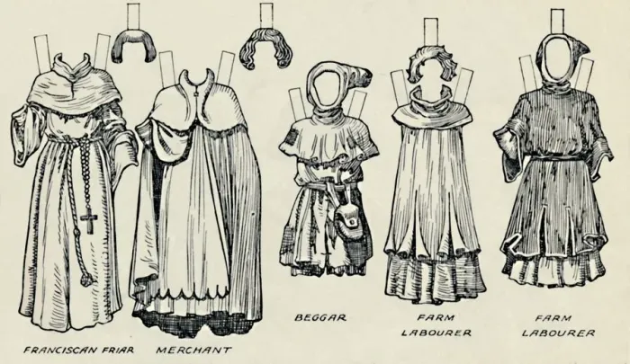 Framed Print : The Great Gallery of British Costume: Varied Dresses Worn in Norman Times, c1934 Framed Print : The Great Gallery of British Costume: Varied Dresses Worn in Norman Times, c1934