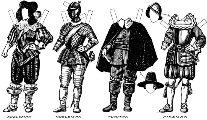 Framed Print : The Great Gallery of Historic Costume: Dresses Worn in James The Firsts Reign, c1934 Framed Print : The Great Gallery of Historic Costume: Dresses Worn in James The Firsts Reign, c1934