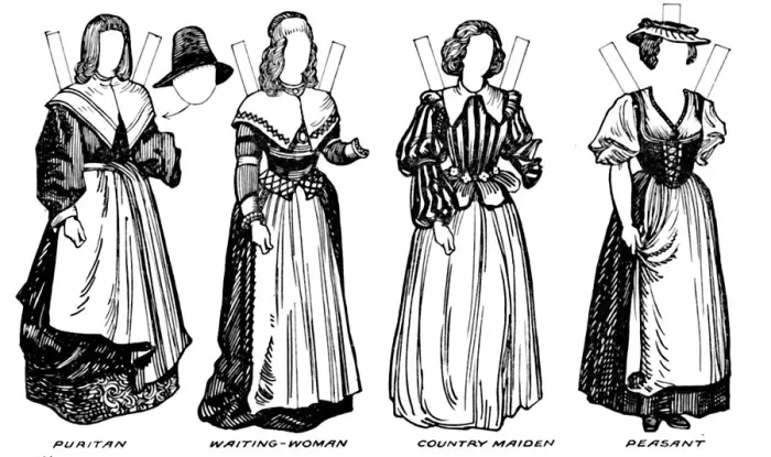 Framed Print : The Great Gallery of Historic Costume: Dresses Worn in James The Firsts Reign, c1934 Framed Print : The Great Gallery of Historic Costume: Dresses Worn in James The Firsts Reign, c1934