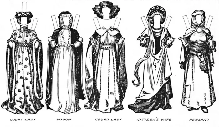 Framed Print : The Great Gallery of Historic Costume: How People Dressed in Henry IVs Reign, c1934