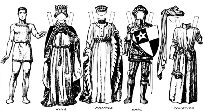 Framed Print : The Great Gallery of Historic Costume: How People Dressed in Henry IVs Reign, c1934 Framed Print : The Great Gallery of Historic Costume: How People Dressed in Henry IVs Reign, c1934