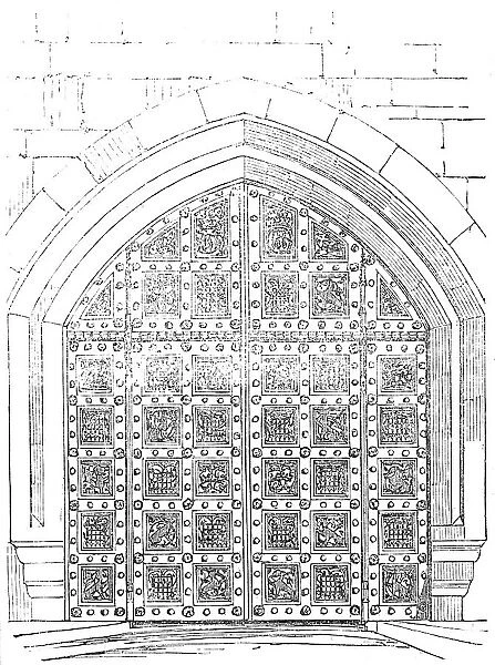 Great Gate, Victoria Tower, leading to the Royal Court, 1856. Creator: Unknown