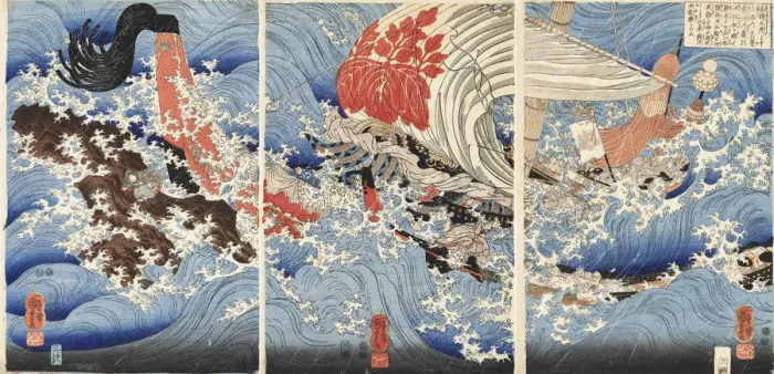 Framed Print : When the Great General Was on the Way to Kyoto from Kyushu... (Meisho Kyushu yori joraku no toki) Framed Print : When the Great General Was on the Way to Kyoto from Kyushu... (Meisho Kyushu yori joraku no toki)