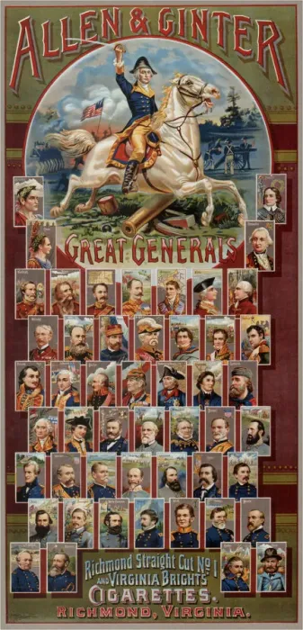 Framed Print : The Great Generals series for Allen & Ginter Cigarettes Brands, 1885. Artist: Harris, George S. (1823-1891) Framed Print : The Great Generals series for Allen & Ginter Cigarettes Brands, 1885. Artist: Harris, George S. (1823-1891)