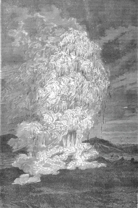 Framed Print : The Great Geyser; An Icelanders Notes on Iceland, 1875. Creator: Unknown Framed Print : The Great Geyser; An Icelanders Notes on Iceland, 1875. Creator: Unknown