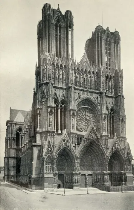 Framed Print : A Great Gothic Building: The Cathedral at Rheims, Built in the 13th and 14th Centuries, c1930 Framed Print : A Great Gothic Building: The Cathedral at Rheims, Built in the 13th and 14th Centuries, c1930