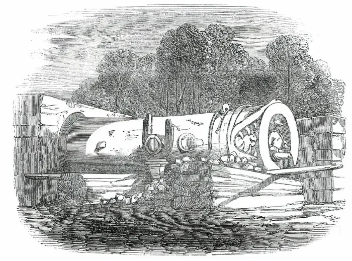 Framed Print : The Great Gun at Beejapore, 1850. Creator: Unknown Framed Print : The Great Gun at Beejapore, 1850. Creator: Unknown