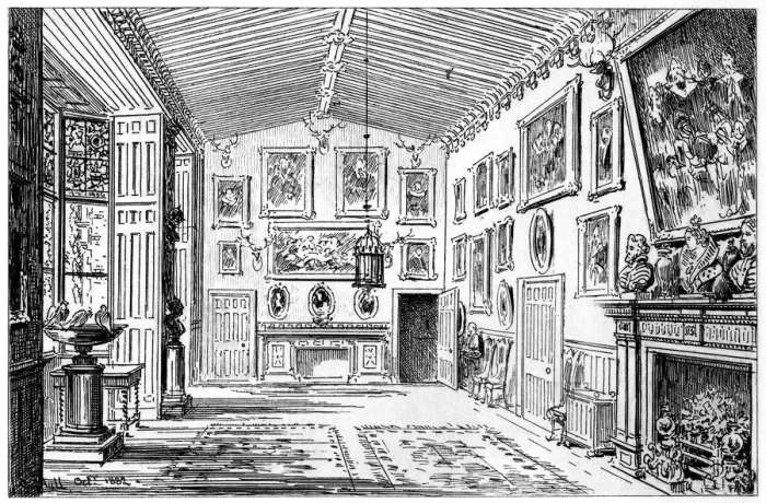 Framed Print : The great hall of Charlecote Park, Warwickshire, 1885. Artist: Edward Hull Framed Print : The great hall of Charlecote Park, Warwickshire, 1885. Artist: Edward Hull