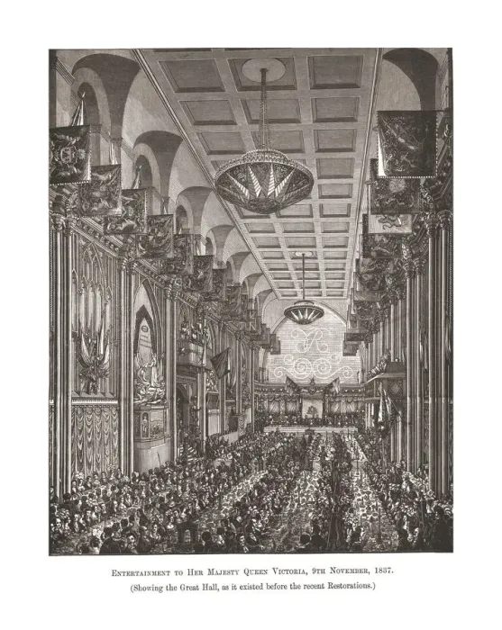 Framed Print : Great Hall Guildhall, 1837, (1886) Framed Print : Great Hall Guildhall, 1837, (1886)