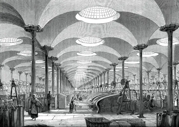 Framed Print : Great hall in Messrs Marshalls flax mill, Leeds, c1880 Framed Print : Great hall in Messrs Marshalls flax mill, Leeds, c1880