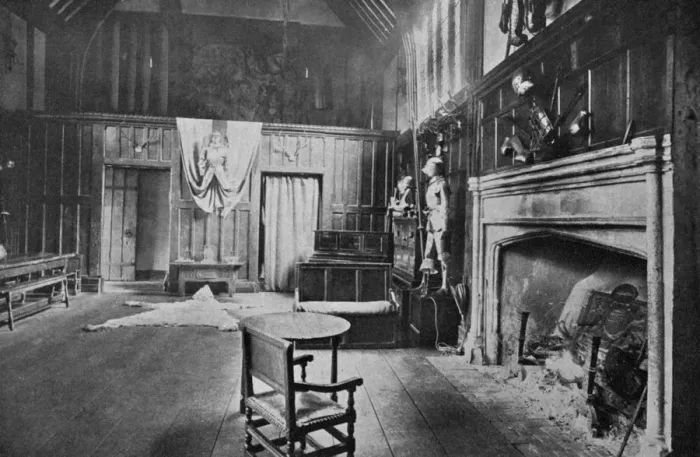 Framed Print : The Great Hall, Ockwells Manor, 1924-1926. Artist: HN King Framed Print : The Great Hall, Ockwells Manor, 1924-1926. Artist: HN King