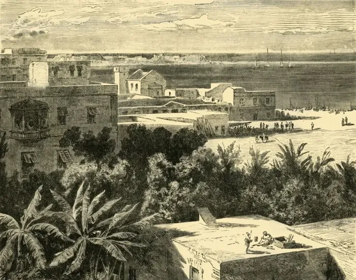 Framed Print : The Great Harbour at Alexandria, 1890. Creator: Unknown Framed Print : The Great Harbour at Alexandria, 1890. Creator: Unknown
