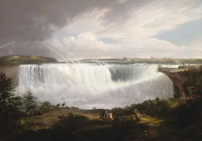 Framed Print : The Great Horseshoe Fall, Niagara, 1820. Creator: Alvan Fisher Framed Print : The Great Horseshoe Fall, Niagara, 1820. Creator: Alvan Fisher