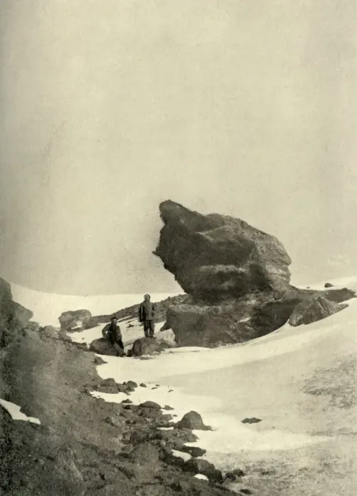 Framed Print : A Great Kenyte Boulder Close To The Winter Quarters, c1908, (1909) Framed Print : A Great Kenyte Boulder Close To The Winter Quarters, c1908, (1909)