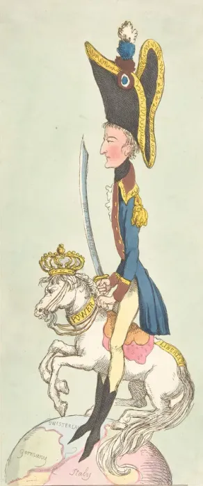 Framed Print : A Great Man on His Hobby Horse, 1803. 1803. Creator: Thomas Rowlandson Framed Print : A Great Man on His Hobby Horse, 1803. 1803. Creator: Thomas Rowlandson