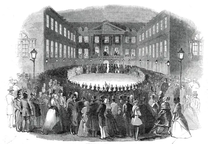 Framed Print : Great Military Concert at Bruhl, 1845. Creator: Unknown Framed Print : Great Military Concert at Bruhl, 1845. Creator: Unknown