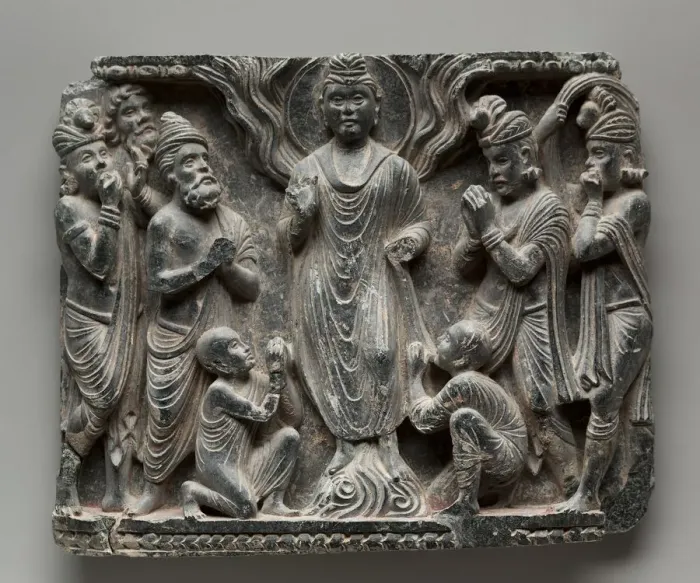 Framed Print : The Great Miracle at Shravasti, c. 100. Creator: Unknown Framed Print : The Great Miracle at Shravasti, c. 100. Creator: Unknown