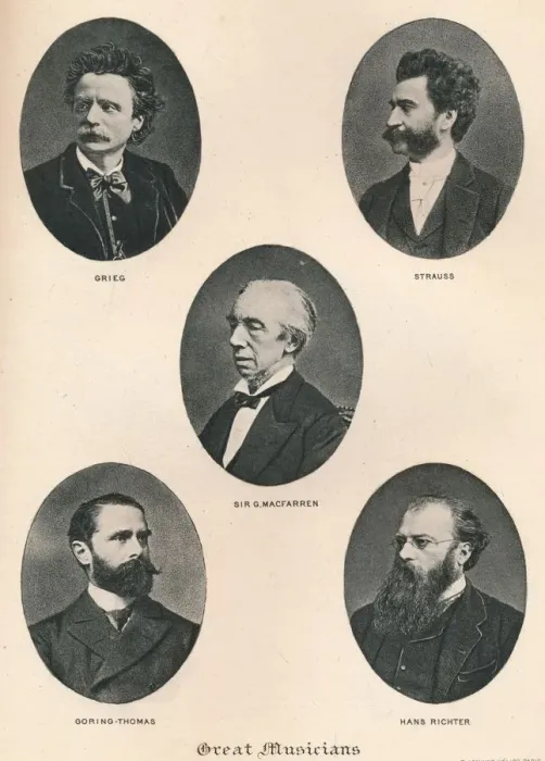 Framed Print : Great Musicians - Plate IX. 1895 Framed Print : Great Musicians - Plate IX. 1895