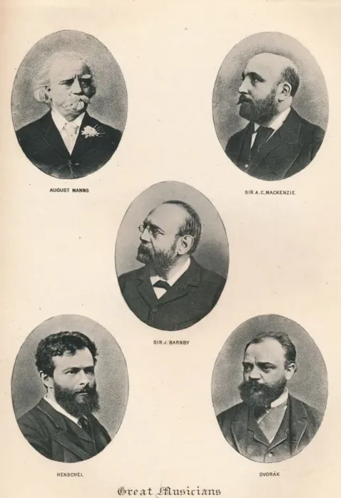 Framed Print : Great Musicians - Plate VIII. 1895 Framed Print : Great Musicians - Plate VIII. 1895