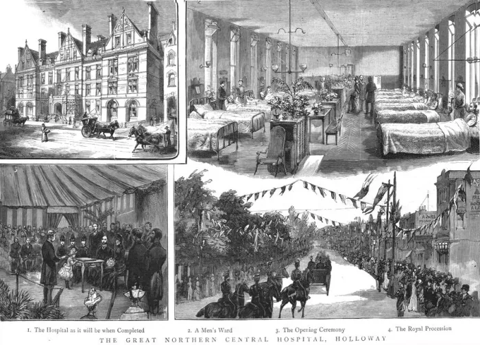 Framed Print : The Great Northern Central Hospital, Holloway, 1888. Creator: Unknown Framed Print : The Great Northern Central Hospital, Holloway, 1888. Creator: Unknown