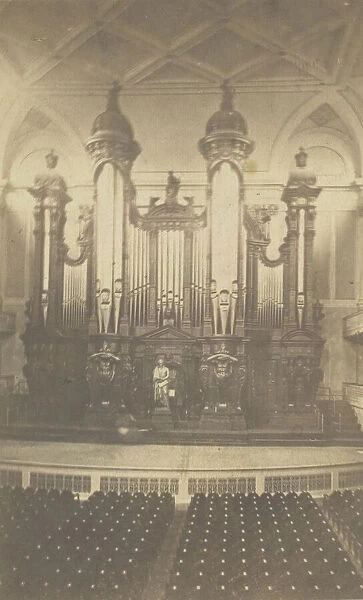Great Organ, in Music Hall, Boston, Mass, ca. 1900s. Creator: Bierstadt Brothers