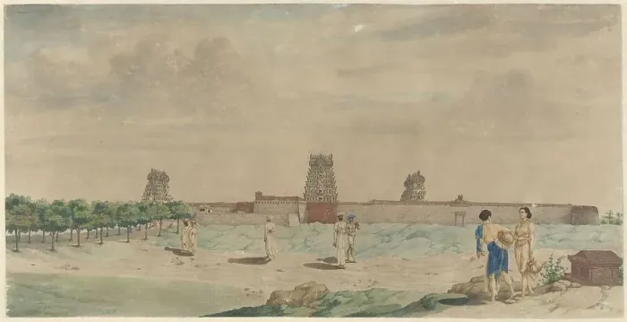 Framed Print : The Great Pagoda in Chalembron, India, 1774. Creator: Carel Frederik Reimer Framed Print : The Great Pagoda in Chalembron, India, 1774. Creator: Carel Frederik Reimer