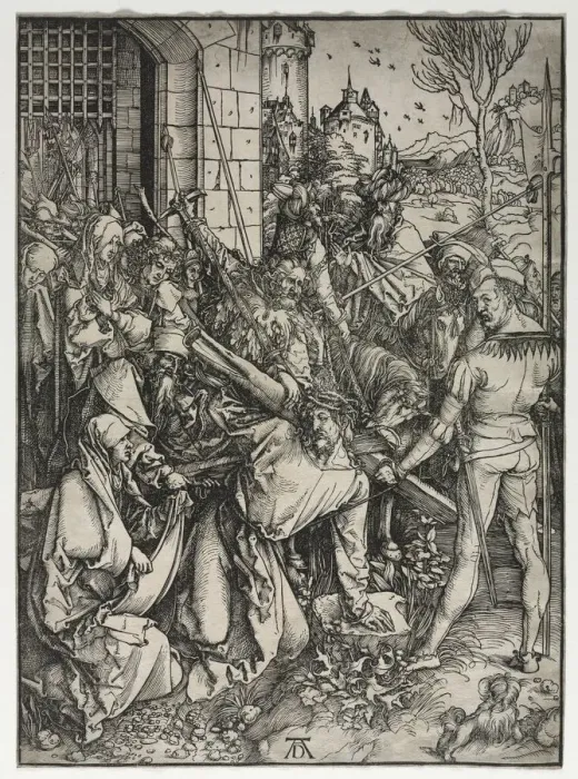 Framed Print : The Great Passion: Christ Bearing the Cross. Creator: Albrecht Dürer (German, 1471-1528) Framed Print : The Great Passion: Christ Bearing the Cross. Creator: Albrecht Dürer (German, 1471-1528)