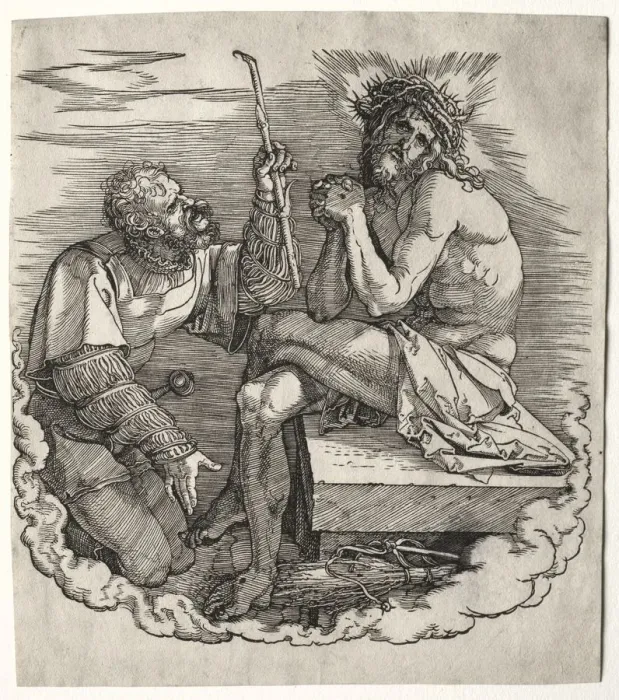 Framed Print : The Great Passion: Title Page - Christ, Man of Sorrows. Creator: Albrecht Dürer (German