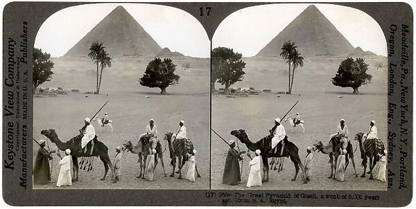The Great Pyramid of Giza, Egypt, 1905. Artist: Underwood & Underwood