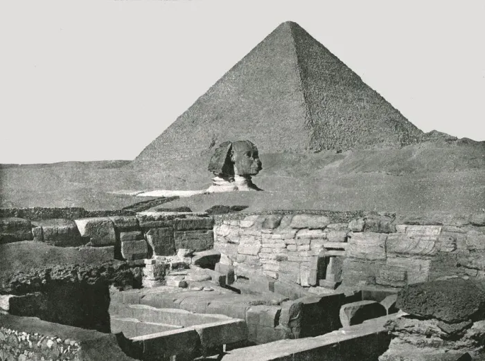 Framed Print : Great Pyramid, Sphinx and Temple of Chafea, Gizeh, Egypt, 1895. Creator: W &s Ltd Framed Print : Great Pyramid, Sphinx and Temple of Chafea, Gizeh, Egypt, 1895. Creator: W &s Ltd
