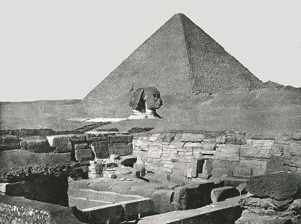 Great Pyramid, Sphinx and Temple of Chafea, Gizeh, Egypt, 1895. Creator: W &s Ltd