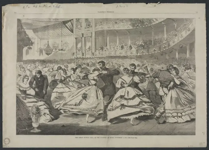 Framed Print : The Great Russian Ball at the Academy of Music, November 5, 1863, 1863. Creator: Winslow Homer Framed Print : The Great Russian Ball at the Academy of Music, November 5, 1863, 1863. Creator: Winslow Homer