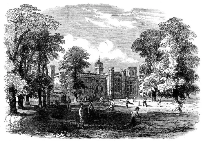 Framed Print : The Great Schools of England, Rugby School, 1862. Creator: Unknown Framed Print : The Great Schools of England, Rugby School, 1862. Creator: Unknown