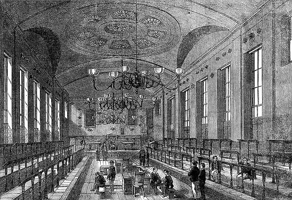 The Great Schools of England: St. Paul's School - the schoolroom, 1862. Creator: Unknown