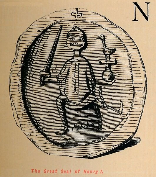 The Great Seal of Henry I, c1860, (c1860). Artist: John Leech