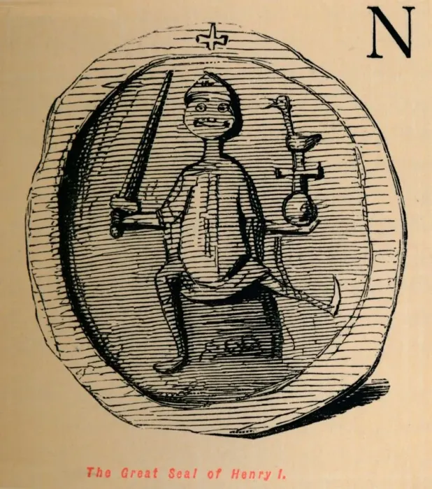 Framed Print : The Great Seal of Henry I, c1860, (c1860). Artist: John Leech Framed Print : The Great Seal of Henry I, c1860, (c1860). Artist: John Leech