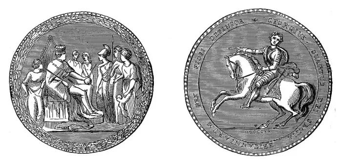 Framed Print : The Great Seal of King George IV, c1895 Framed Print : The Great Seal of King George IV, c1895