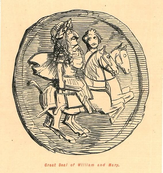 Great Seal of William and Mary, 1897. Creator: John Leech