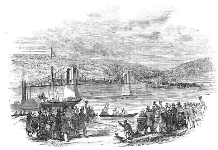 Framed Print : Great Skiff Race, at Newcastle-upon-Tyne, 1844. Creator: Unknown Framed Print : Great Skiff Race, at Newcastle-upon-Tyne, 1844. Creator: Unknown