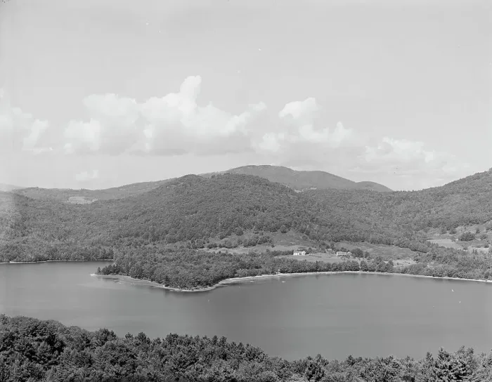 Framed Print : Great Squam from Shepard Hill, Asquam (i.e. Squam) Lake, N.H. between 1900 and 1906. Creator: Unknown