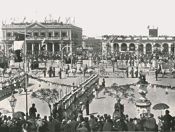 The Great Square on a Fete Day, Montevideo, Uruguay, 1895. Creator: Unknown