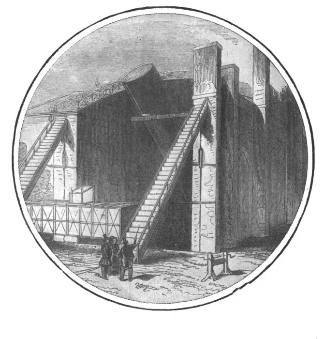Framed Print : The Great Telescope constructed by Lord Rosse, 1828-1845, 1901. Creator: Unknown Framed Print : The Great Telescope constructed by Lord Rosse, 1828-1845, 1901. Creator: Unknown