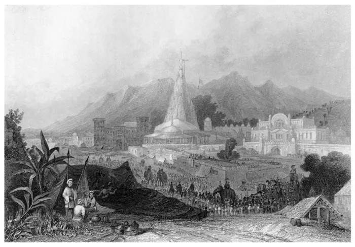 Framed Print : The Great Temple, Hurdmar. Artist: Finden Framed Print : The Great Temple, Hurdmar. Artist: Finden